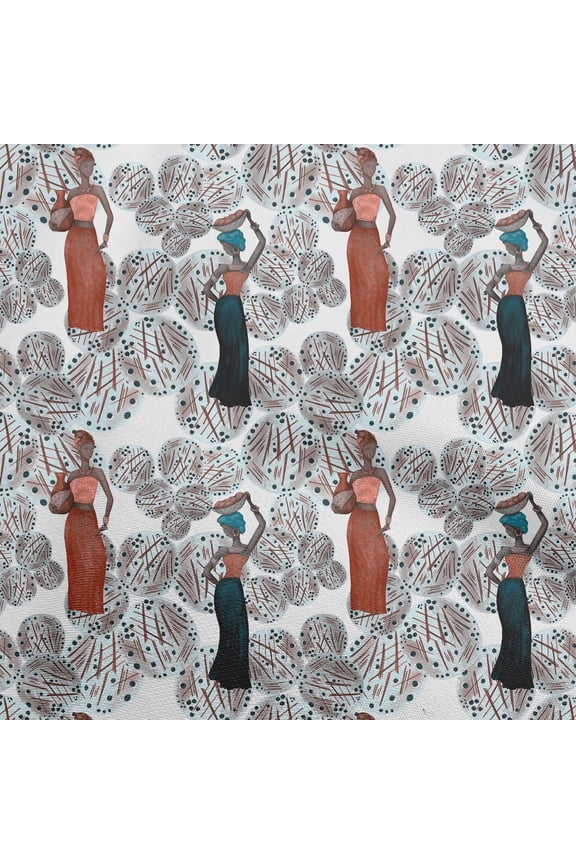 SilkTabbySkyBlueFabricAfricanQuiltingSuppliesPrintSewingFabricByTheYard42InchWide