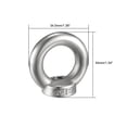 thumbnail image 2 of Unique Bargains M8 Female Thread 304 Stainless Steel Lifting Eye Nuts Ring, 5pcs, 2 of 4