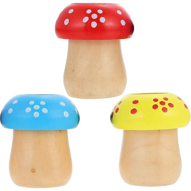 Liangnv 3 piezas caleidoscopio con forma de seta juguetes para niños caleidoscopio giratorio juguetes divertidos