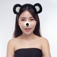 thumbnail image 7 of Yvsxxv 1Set Black Bear Ear Nose Tail Bow Tie Headband Party Accessories, 7 of 7