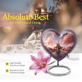 thumbnail image 5 of Dreamy Castle Heart Cremation Urn For Ashes - Small Urn For Human Ashes - 4 Keepsake Urns - human urns for ashes - Heart Cremation Urn For Adults - Mini Urns For Ashes Small - Heart Urns (3inch,4pcs), 5 of 5