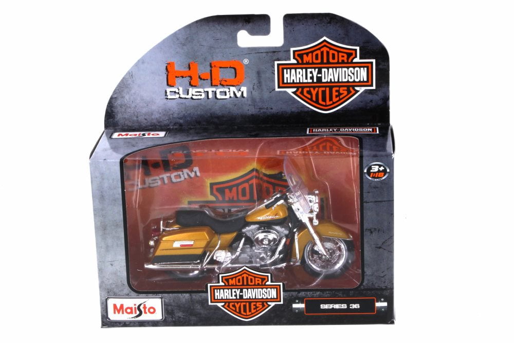 Harley-Davidson 1997 FLHR Road King blau 1:18 Motorrad Modell maisto die-cast 