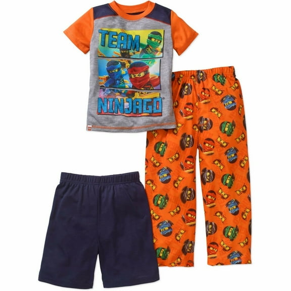 Lego Ninjago 3 PC Short Sleeve Pajama Set Boy Size 6/7