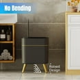 thumbnail image 4 of AINUO 2 Pack Automatic Touchless Bathroom Trash Can with Lid, 2.5 Gal Motion Sensor Garbage Bin, Black with Gold Legs for Bedroom, Office, Kitchen & Living Room, 4 of 7