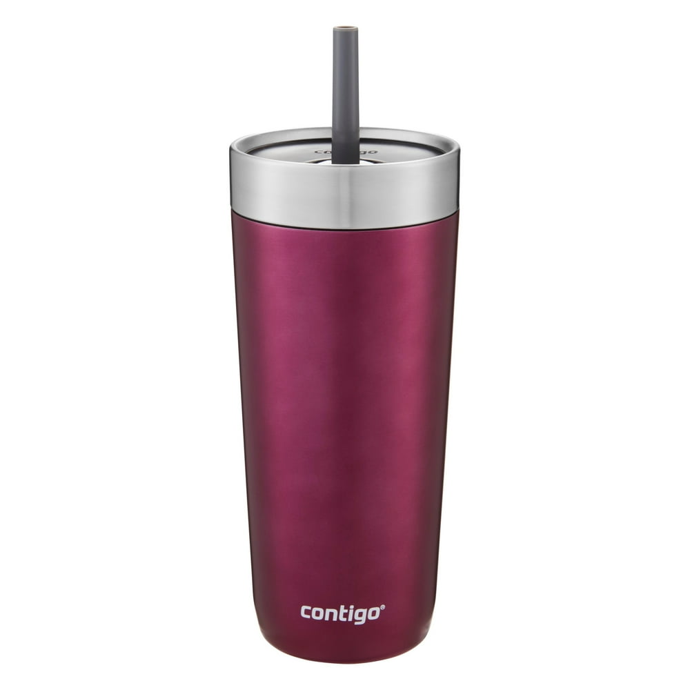 Contigo Luxe Stainless Steel Tumbler with SpillProof Lid and Straw