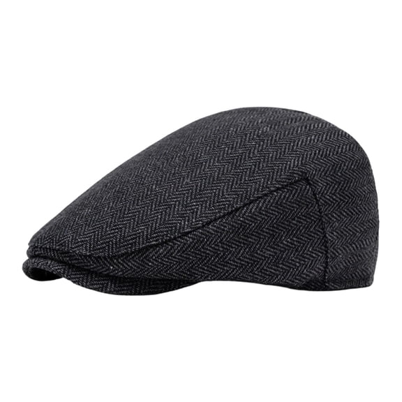 OOOUM Tweed Newsboy Caps For Men Women British Style Texture Flat Hat Retro Classic Ivy Cap One Size