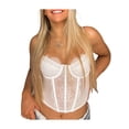 thumbnail image 2 of Lucakuins Mujeres Sling Tank Tops, Pure Color Lace Patchwork Hollow Out Street Style Vest, Casual Sexy Simple Tops Lucakuins moda, 2 of 5