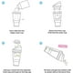 thumbnail image 4 of Portable Plastic Cereal Cup for Breakfast On the Go, To Go Cereal and Milk Container, 0 Spoon or Bowl Required Lemon yellow, 4 of 5