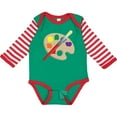 thumbnail image 3 of Inktastic Artist Palette and Brush Boys or Girls Long Sleeve Baby Bodysuit, 3 of 5