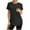Black, variant on Women's Short Sleeve Quick Dry T-Shirts, Wicking Moisture Workout Athletic Running Shirts ,PurpleSize, S