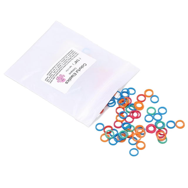 1/4 Inch 3.5 Ounces Color Elastic Rubber Band Color Dental Orthodontic Pet Grooming Elastic Rubber Band