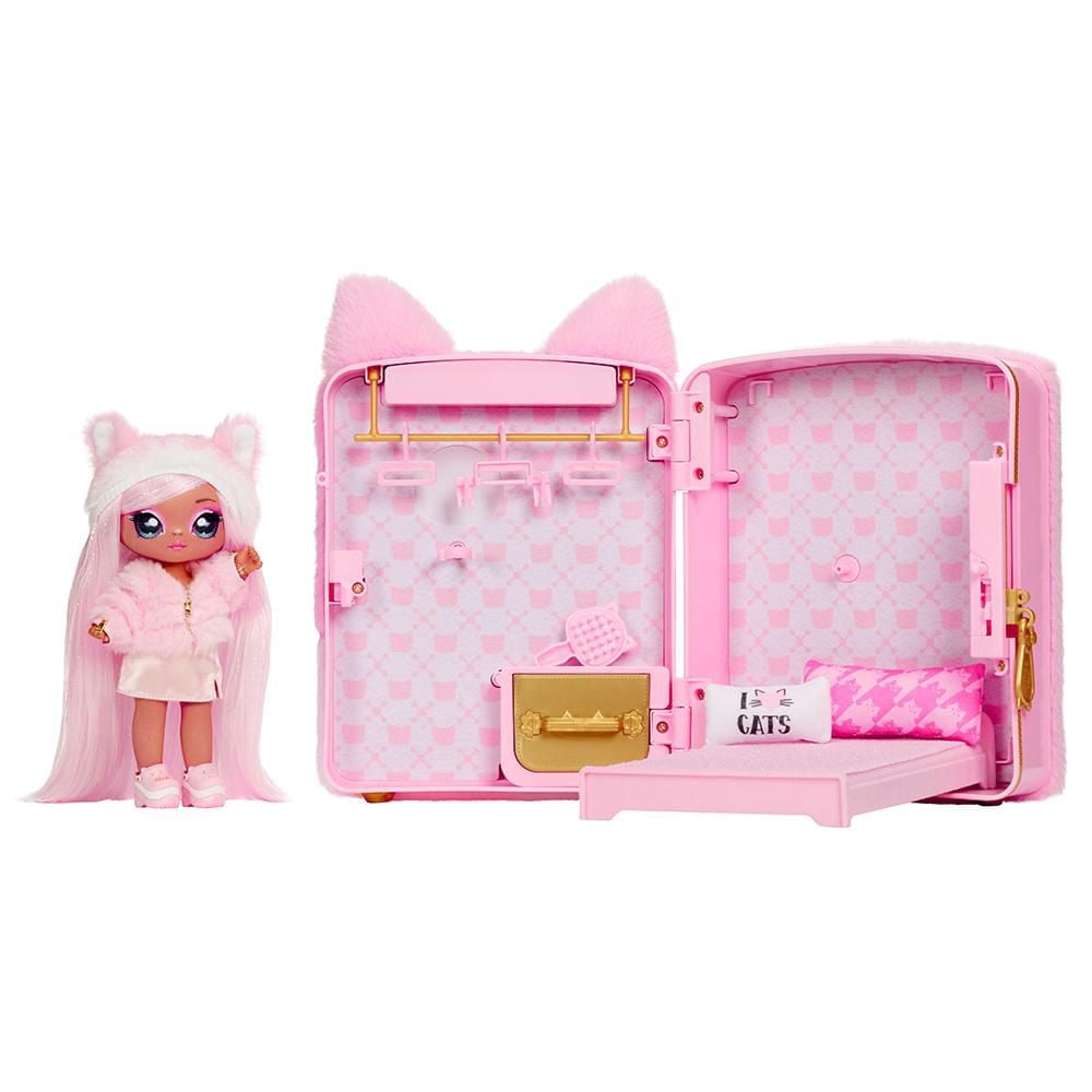 Na Na Na Surprise 3-in-1 Backpack Bedroom Playset Reena De La Rosa Fashion Doll
