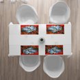 thumbnail image 3 of Ambesonne Landscape Place Mats Set of 4, Botanic Fall Forest, Standard Size, Orange Red and White, 3 of 4