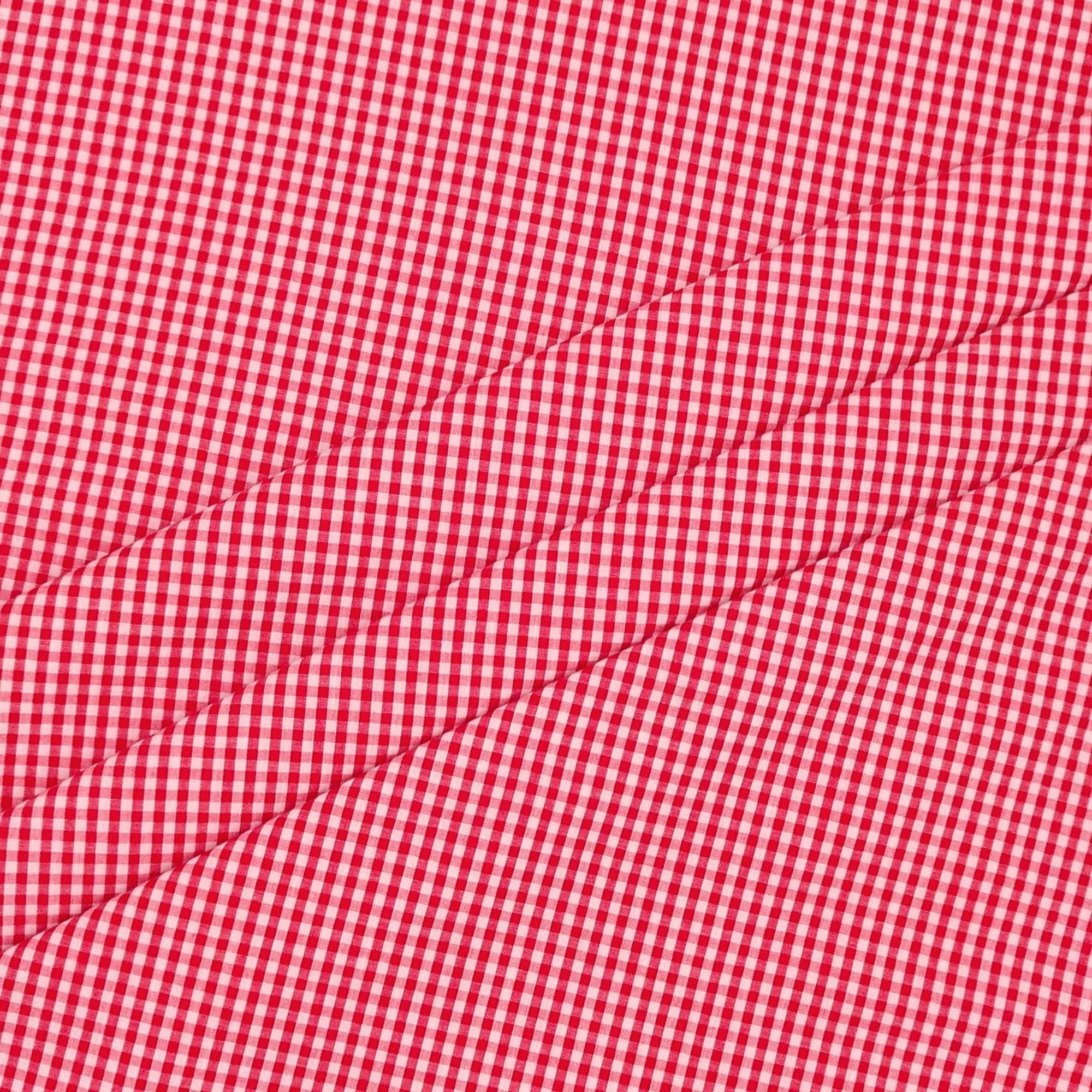 Waverly Inspirations 1 Yard Cut 100% Cotton Small Gingham Print Fabric, Poppy Red, 44" Wide for Quilting & Sewing