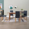 thumbnail image 1 of vidaXL Dining Chairs 4 pcs Gray Faux Leather, 1 of 5