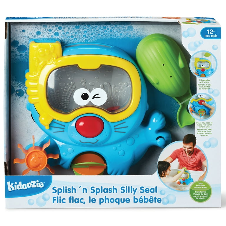 Kidoozie Splish 'n Splash Silly Seal, Bathtime Tub Toy for