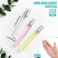 thumbnail image 2 of Spray Bottles Zhehao, atomizador de perfume de vidrio transparente, 50 unidades, 10 ml, 2 of 7