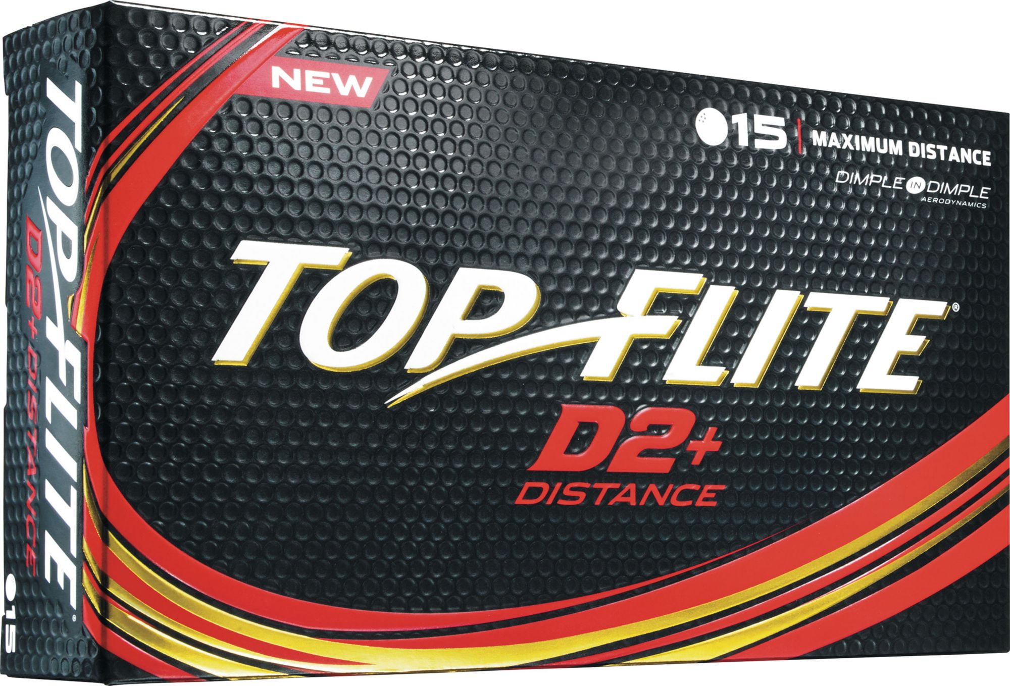 Top Flite 2016 D2+ Distance Golf Balls 15 Pack