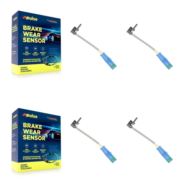Mpulse Front Rear Disc Brake Pads Wear Sensor (4 Pack) for Car 2020 Mercedes-Benz S450 AWD with 3.0L Without Ceramic KSE-100476