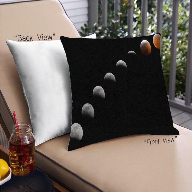Ahgly Company Cosmos Space Coussin Décoratif d'Extérieur, 18 Po X 18 Po