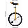 thumbnail image 4 of 20Inch Outdoor Wheel Unicycle, One Wheel Bike Adjustable Seat Exercise Bicycle with Anti-Skid Alloy Rim and Pedal for 5-60 Years Old, Outdoor Sports Fitness Exercise Unicycle, 4 of 14