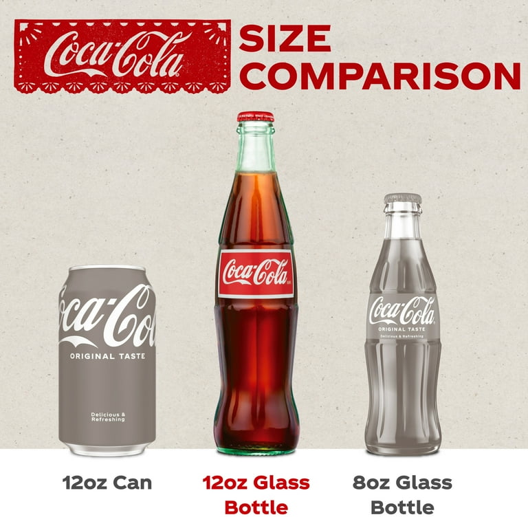 Coca-Cola 355ml 4本セット メキシコ製 Coca-Cola Mexican Original Taste Soda Pop, Made with Real