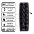 thumbnail image 4 of Kit Ofice Premium Teclado Mouse Alámbrico y Mouse Pad Clever 1200 DPI USB. 3 Piezas, 4 of 5