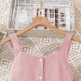 thumbnail image 6 of Bainana Girls' Solid Color Bow Dress Sleeveless Suspender Dresses Fashion Breathable Girls Summer Party Dress Red Size 10 Years, 6 of 9