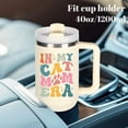 thumbnail image 5 of Cat Mom Cup Tumblers Gifts.40oz In My Cat Mom Era Tumbler with Handle.Cat Lover Cups Tumbler Gift.40oz Birthday Christmas Mothers Day Gifts for cat lover catmom., 5 of 6