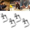 thumbnail image 5 of Luckyn 4 Pcs Stainless Steel C Clamps Tiger Clamp for Mounting U Clamps Small Desk Clamp, 5 of 5