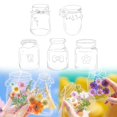 thumbnail image 1 of 20PC Large Size Bookmark Flower Page Clips Bookmarks Children Handmade DIY Transparent Flower Page Glass Bottle Wishing Bottle Sticker, 1 of 9