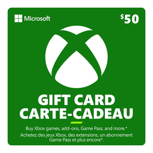 $50 Xbox Gift Card (Digital Code)