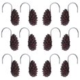thumbnail image 4 of De Resina Piezas Diseño s De Para , Ventana, Decoración Puertas Baoblaze Gancho de cortina de ducha, 4 of 8