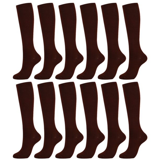 6 Pairs Anti Swelling Fatigue Pain Relief High Stockings - Walmart.com