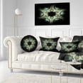 thumbnail image 3 of Designart Yellow and Green Fractal Flower - Abstract Throw Pillow - 12x20, 3 of 5