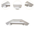 thumbnail image 6 of Serenable Aquarium Underground Tunnel Landscape Shelter Hideaway Accessories Cave Tank Hideout for Outdoor Cray Home white, 6 of 9
