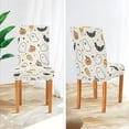thumbnail image 3 of Yayeee 2 Pack Dining Chair Covers Stretch Parson Chairs Slipcovers Seat Protector, Halloween Happy Ghosts, 3 of 6