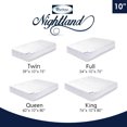 thumbnail image 4 of Furinno Matelas de Luxe à Ressort de Poche Simple/10", Blanc, 4 of 4