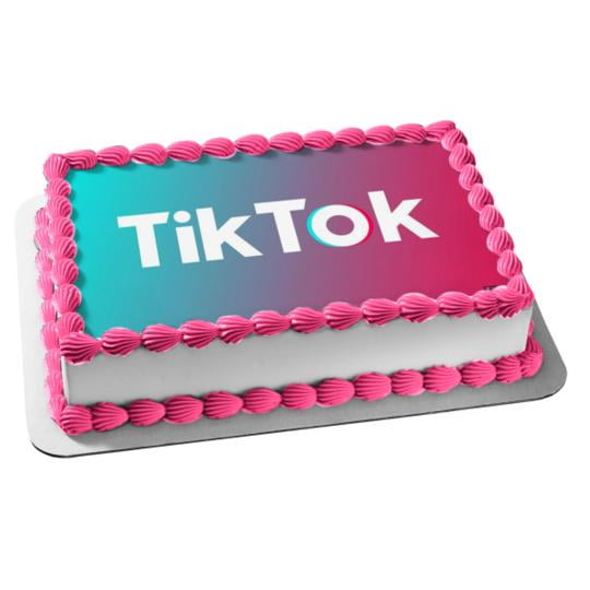 Tiktok Cake Topper, Hobbies & Toys, Stationary & Craft, Occasions & Party  Supplies on Carousell