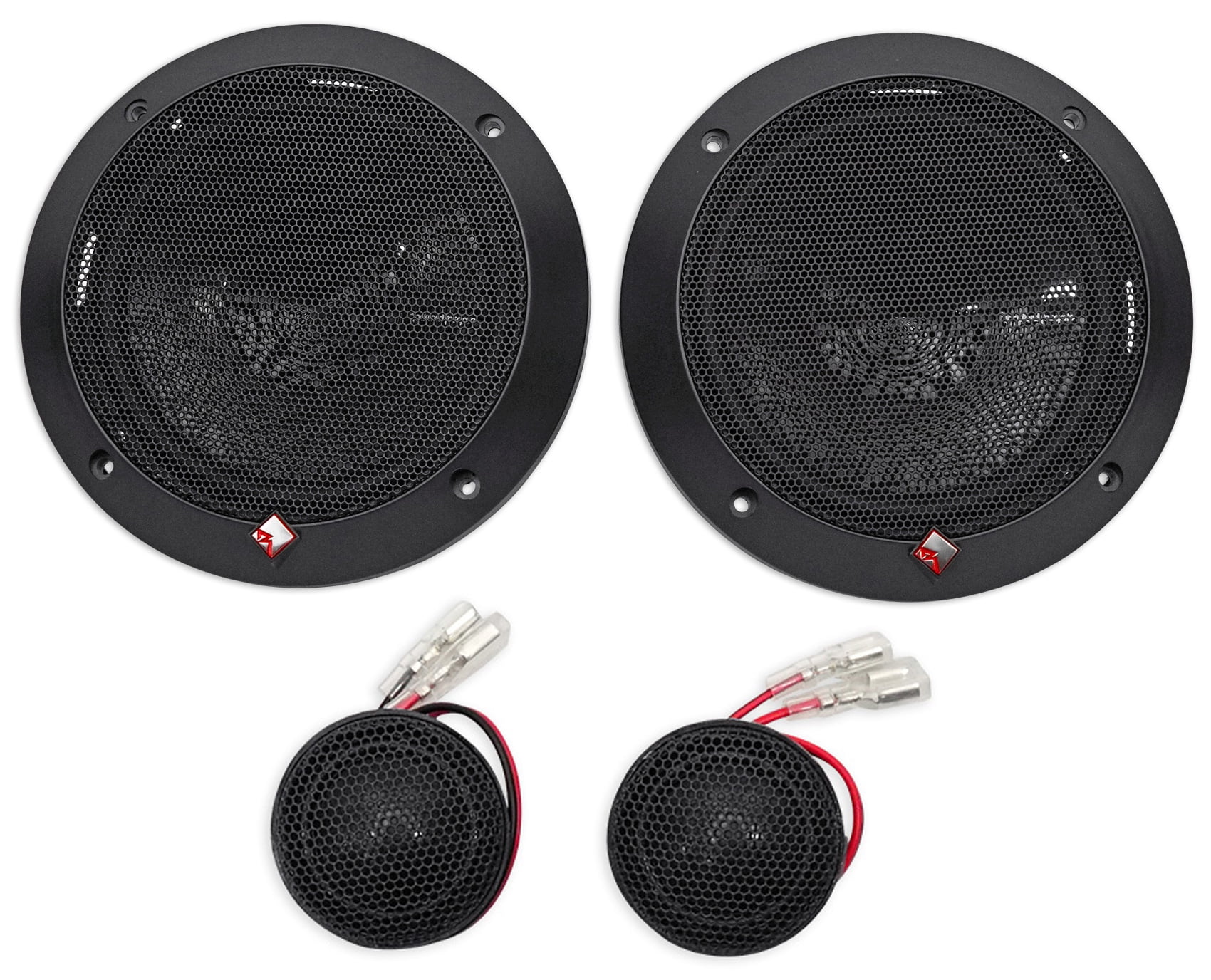 2-Pair Rockford Fosgate P16-S Punch 6 240w Car Audio Component Speakers P16S 