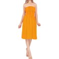 thumbnail image 3 of HAPPY BAY Women's Beach Summer Casual Backless Smocked Mini Flowy Dress Tube Top Strapless Dresses for Women One Size Tangerine, Solid, 3 of 4