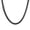 8MM Black, variant on Women's Men's Stainless Steel Trendy Flat Snake Chain Necklace Flexible Herringbone Chunky Chains 5MM Rainbow 26in