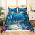 thumbnail image 2 of Erosebridal Colorful Fish Comforter Cover Queen, Dreamy Underwater World Bedroom Set, Ultra Soft 3-Piece (No Comforter), 2 of 6