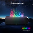 thumbnail image 3 of Noahstrong Flame Oil Diffuser Humidifier, 250ml Essential Oil Diffusers for Large Rooms, Dynamic Fire Flame Sound Pickup, Cool Mist Oil Diffuser for Home with 7 Color Lights, Remote Control, Black, 3 of 10