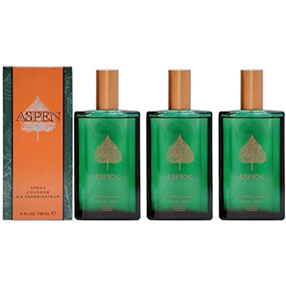 Aspen by Coty for Men Cologne Spray 4oz / 118ml (3Pack)