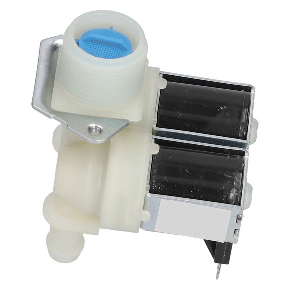 Válvula De Entrada De Agua, Válvula Solenoide De Entrada De Agua AC220V-240V Doble Cabezal PP + aleación De Aluminio Para Lavadoras Automáticas Para Lavadoras De Tambor