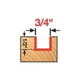 thumbnail image 4 of Broca Router Bit Diablo DR16104 para mortaja de carburo de 3/4 pulgadas, 4 of 4