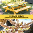 thumbnail image 6 of Yellow Lemons Table Cloths for 3 Foot Rectangle Tables, Summer Fruits Leaves Pastoral Botanical Patio Waterproof Elastic Fitted Tablecloths, Washable Rectangular Table Cover for Camping, 6 of 8