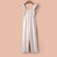 thumbnail image 3 of GDREDA Women Casual Jumpsuit Spring Summer Ruffled Straps High Waist Jumpsuit Solid Color Jumpsuit Wide Leg Trousers Jumpsuit Lace Jumpsuits for Women Evening, 3 of 5