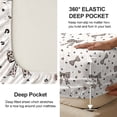thumbnail image 4 of Flymme Bow Sheet Set Full Size, 4-Piece Leopard Print Bow & Heart Bedding for Women Teens Girls, Ultra-Soft Microfiber Bed Sheets with Deep Pocket for Bedroom Decor, 4 of 8